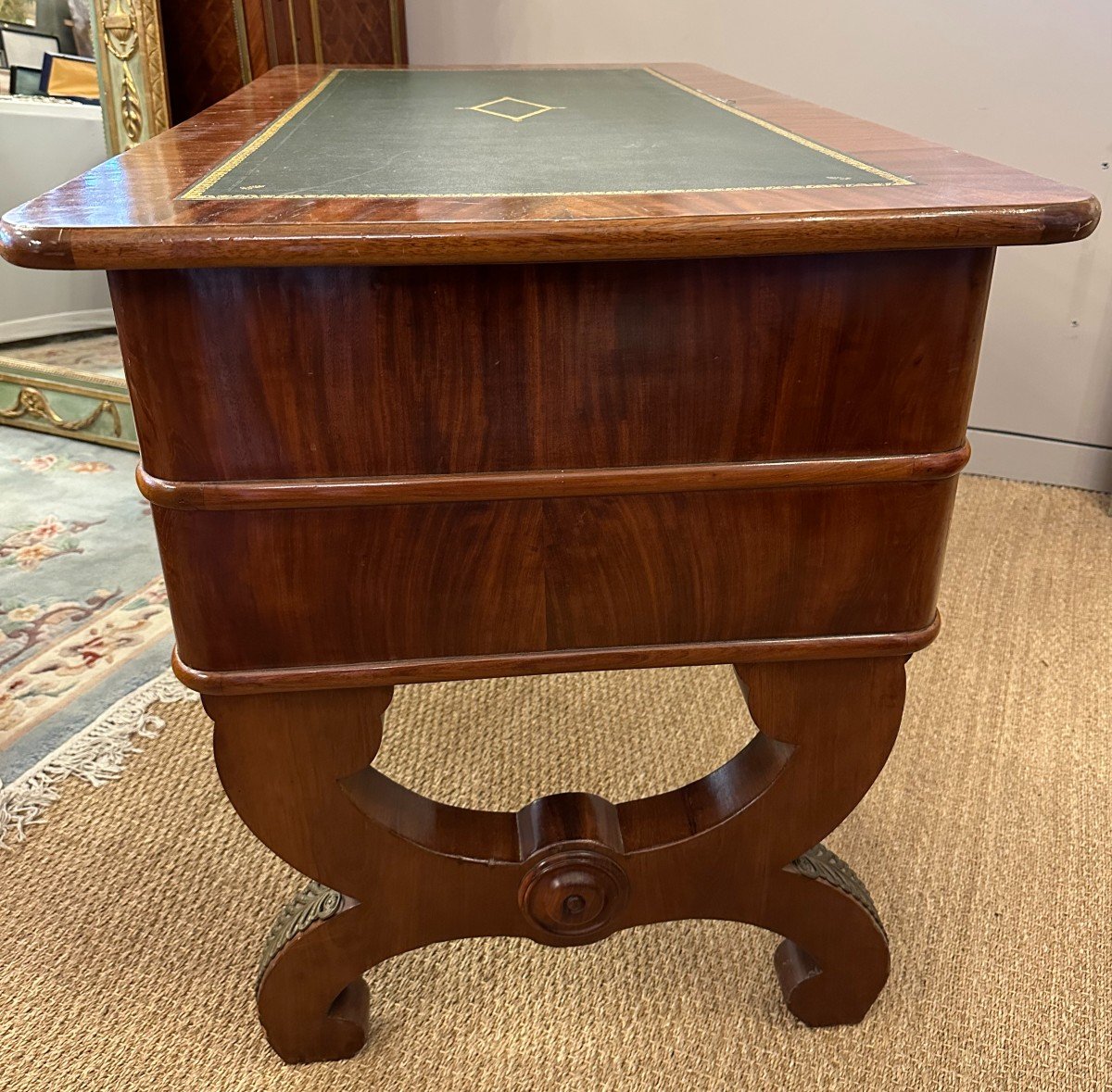 Mahogany Restoration Style Flat Desk -photo-4