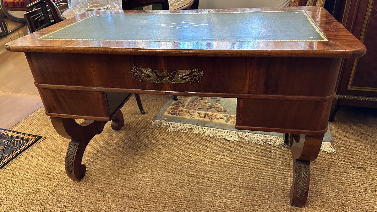 Mahogany Restoration Style Flat Desk -photo-5