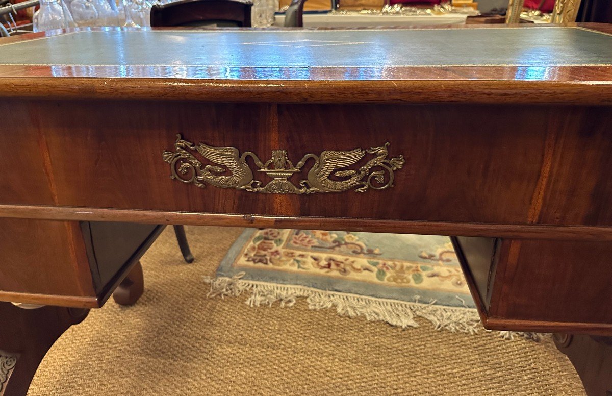 Mahogany Restoration Style Flat Desk -photo-7