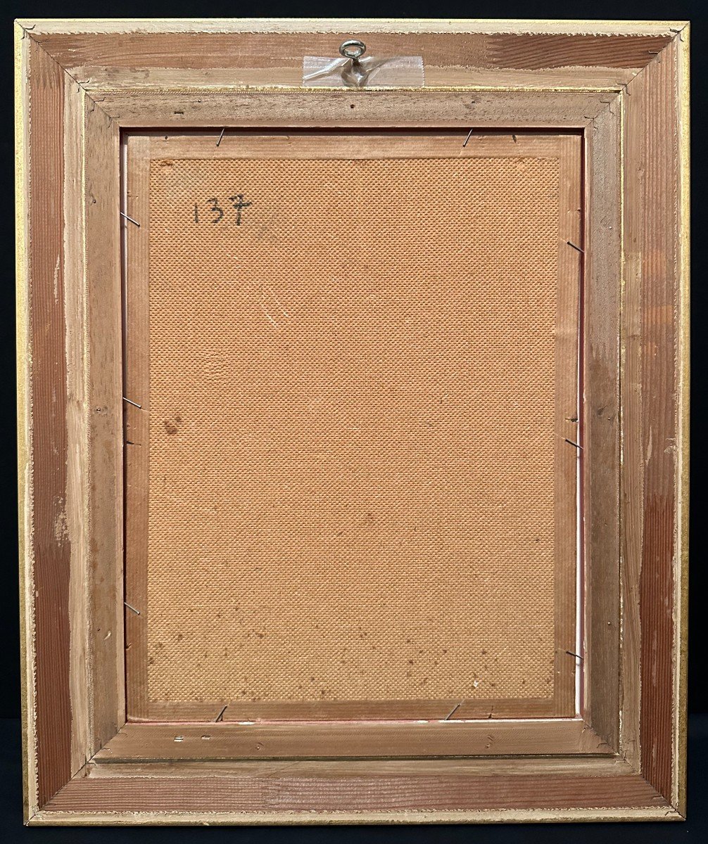 Painting View Of The Bell Tower Of Ars En Ré By Raymond énard-photo-8