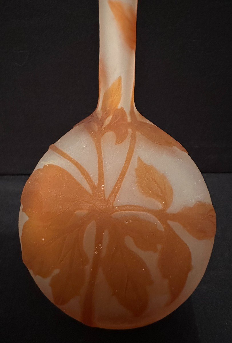 émile Gallé Soliflore Vase With Clematis-photo-2
