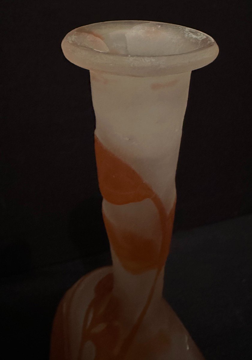 émile Gallé Soliflore Vase With Clematis-photo-4