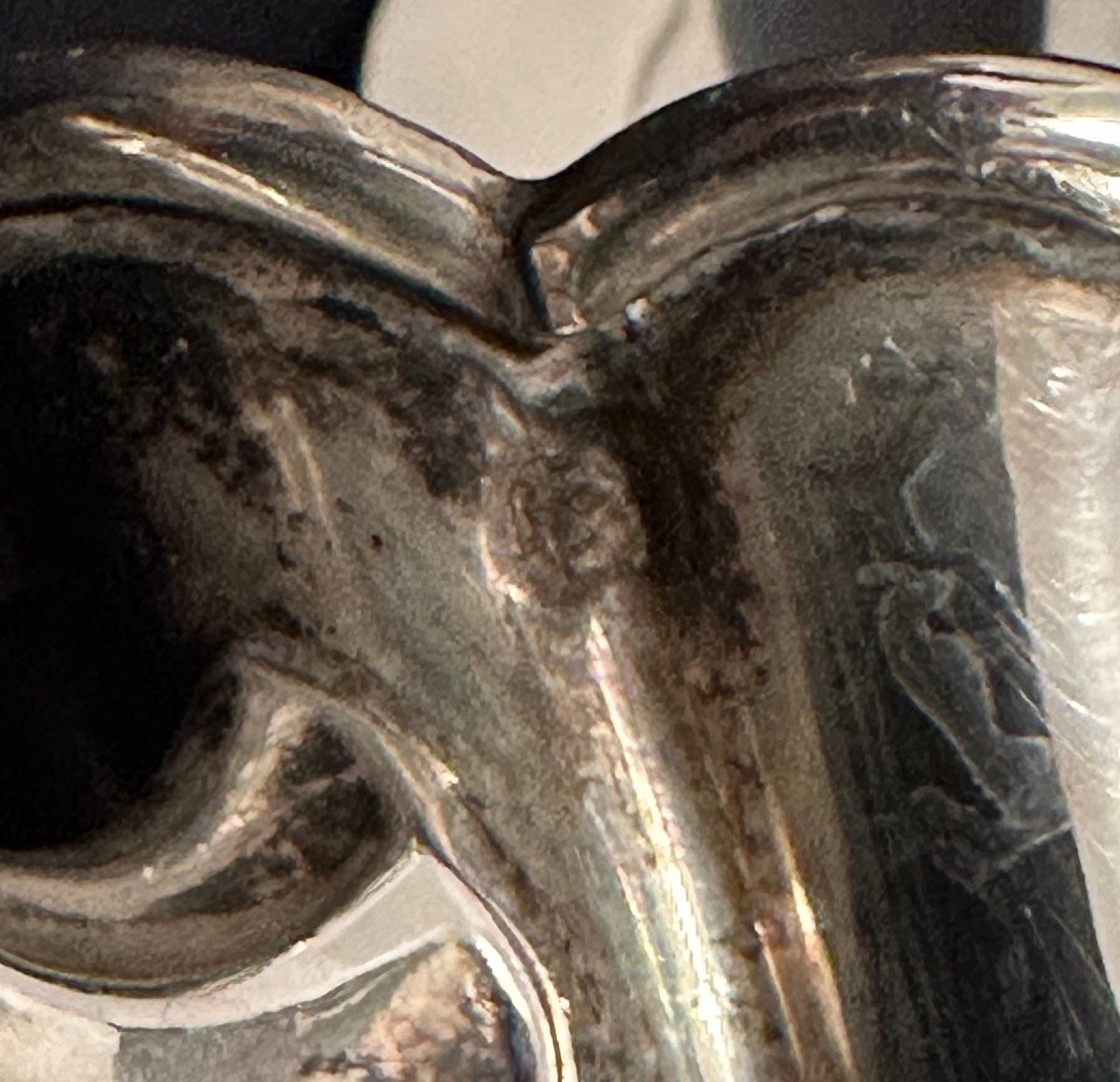 Large Sterling Silver Creamer Milk Pot By Jean François Veyrat 19th Century-photo-6