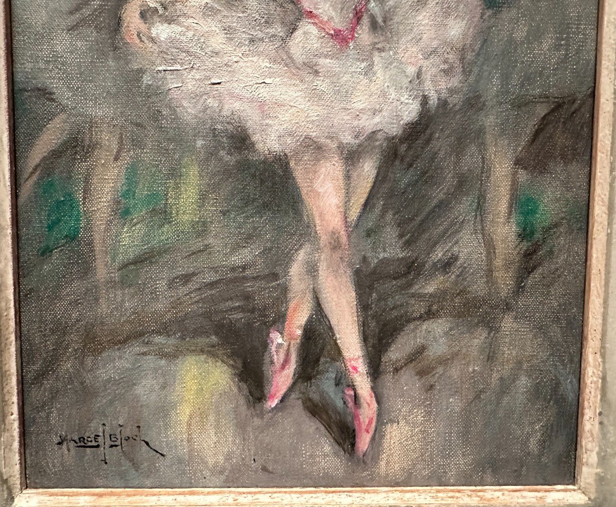 Painting The Ballerinas By Marcel Bloch Early 20th Century-photo-2