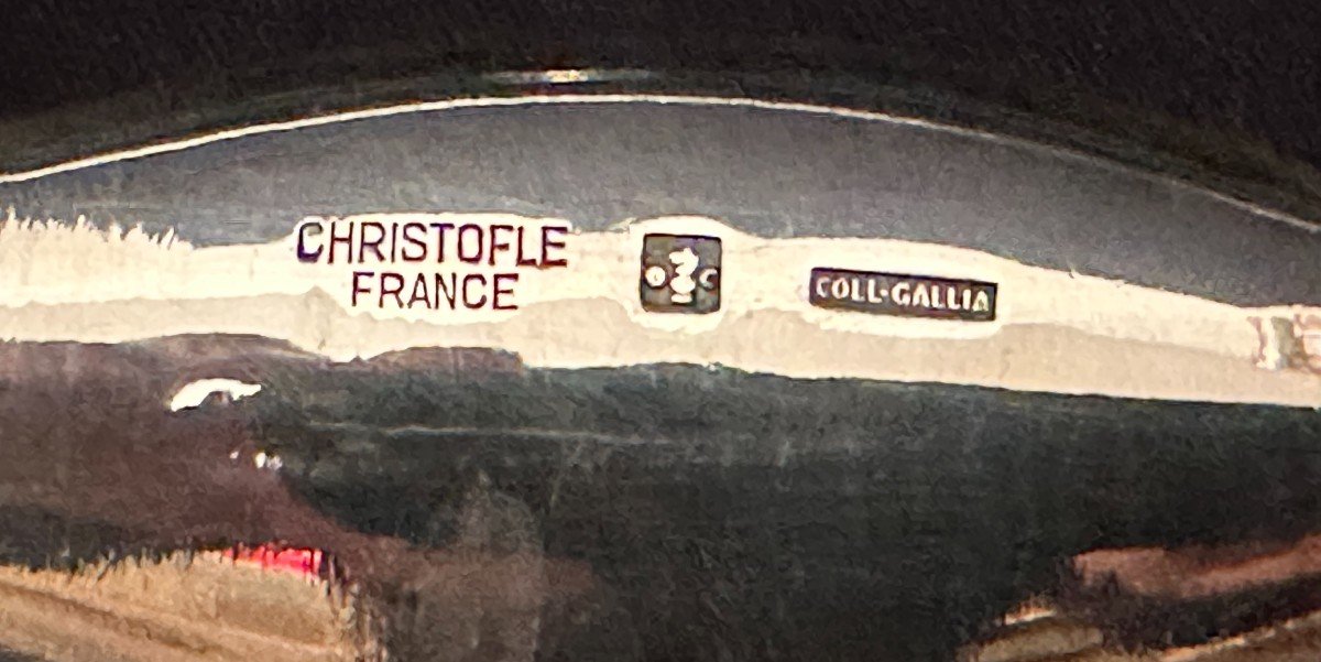 Service à Thé Et à Café Christofle Avec Son Plateau 62,5 cm-photo-7