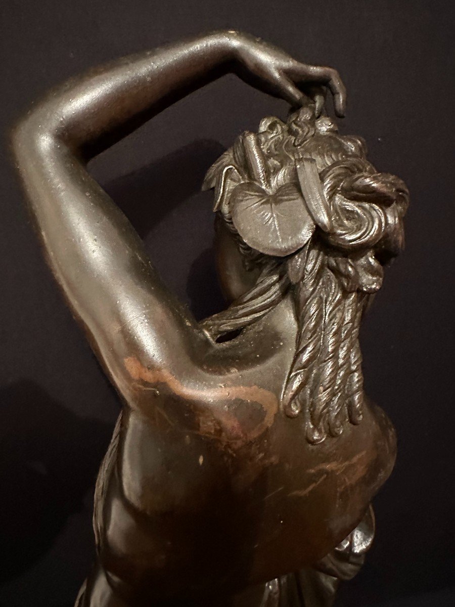 Grand Bronze Femme Amphitrite 60,5 Cm d'Après James Pradier XIXème-photo-5