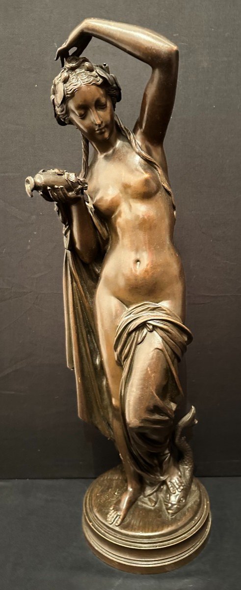 Grand Bronze Femme Amphitrite 60,5 Cm d'Après James Pradier XIXème