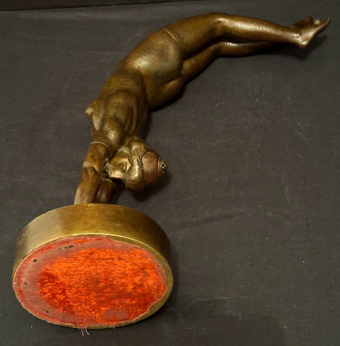 Bronze Femme Acrobate De Cirque Par J Bonnahe Fin XIXème-photo-7