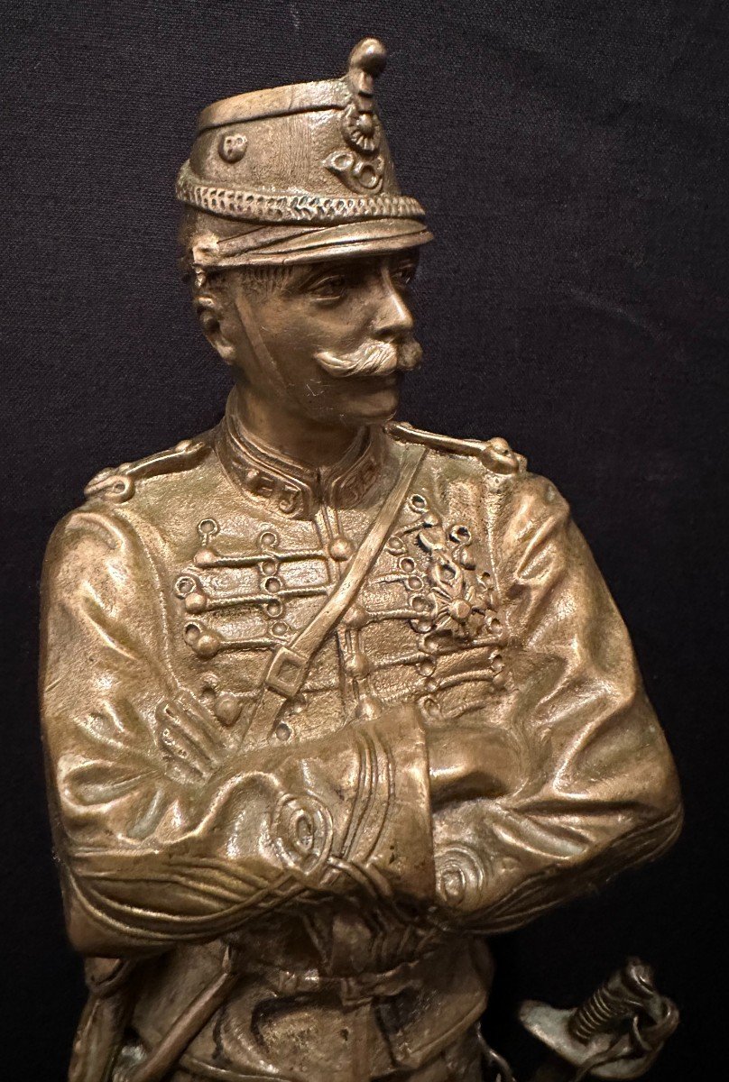 Bronze Militaire Quand Vous Voudrez Par Charles ANFRIE 1886-photo-2