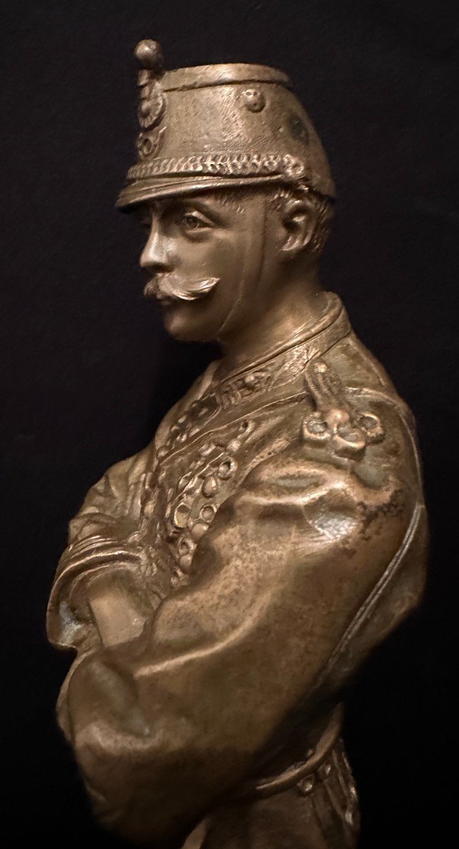 Bronze Militaire Quand Vous Voudrez Par Charles ANFRIE 1886-photo-2