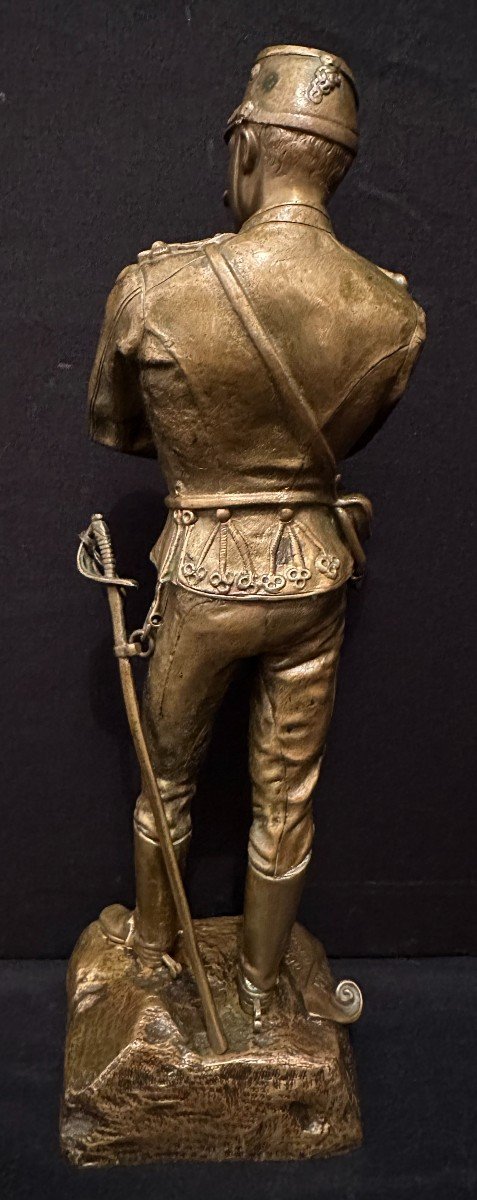 Bronze Militaire Quand Vous Voudrez Par Charles ANFRIE 1886-photo-4