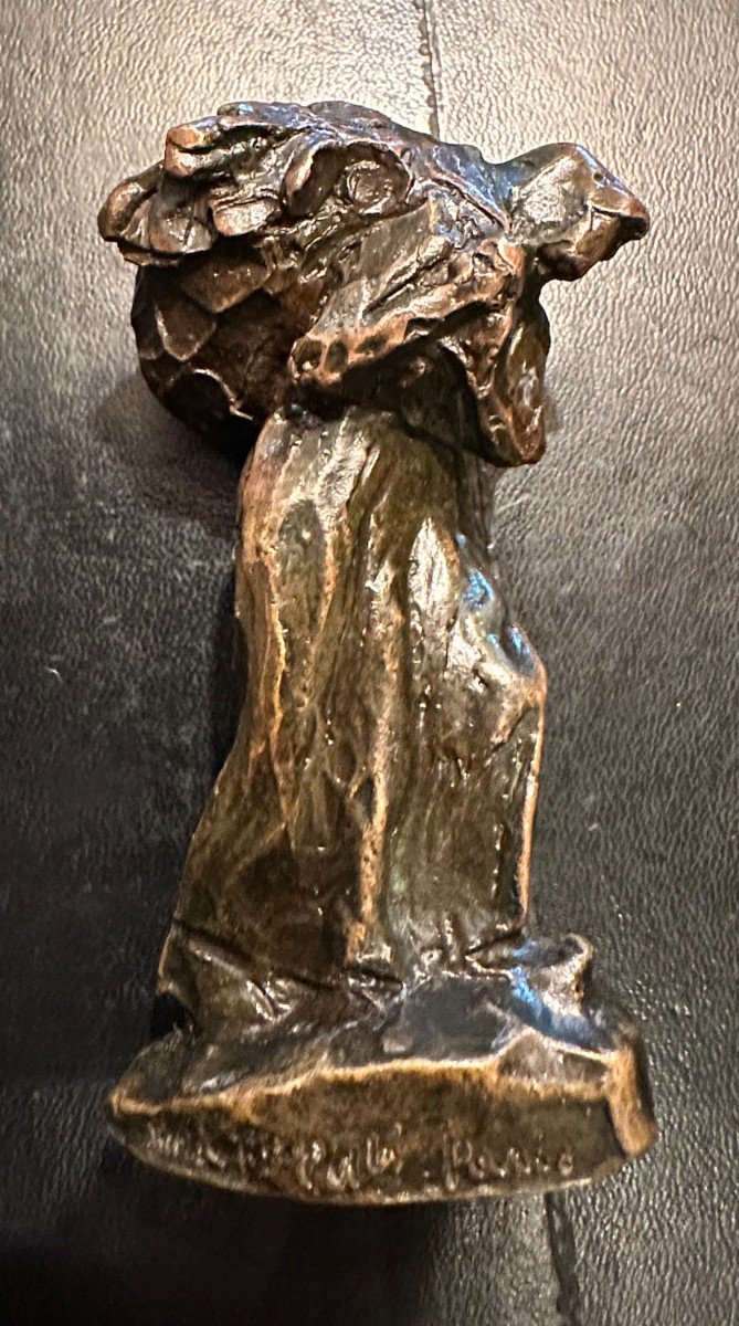 Bronze Retour Des Champs Ou Retour De l'Herbe Par Aimé- Jules Dalou Susse Fondeurs XIXème-photo-4