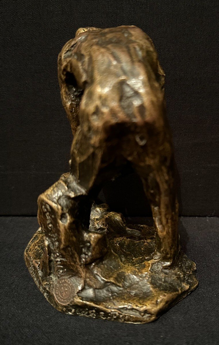 Bronze Le Bineur à La Houe Par Aimé- Jules Dalou Susse Frères Fondeurs XIXème-photo-4