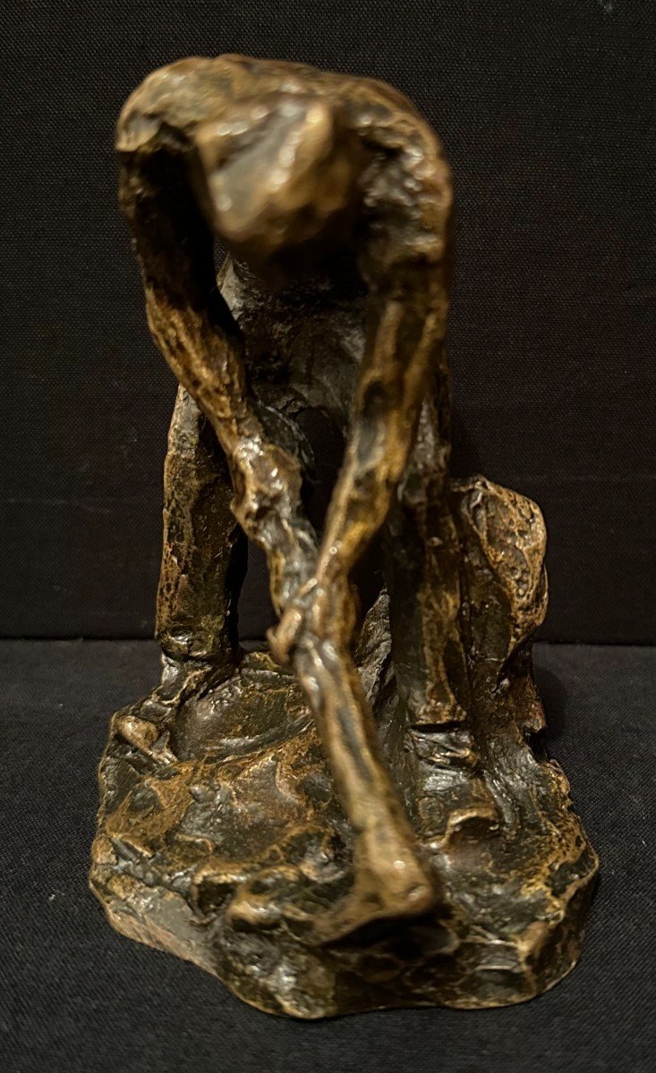 Bronze Le Bineur à La Houe Par Aimé- Jules Dalou Susse Frères Fondeurs XIXème-photo-7