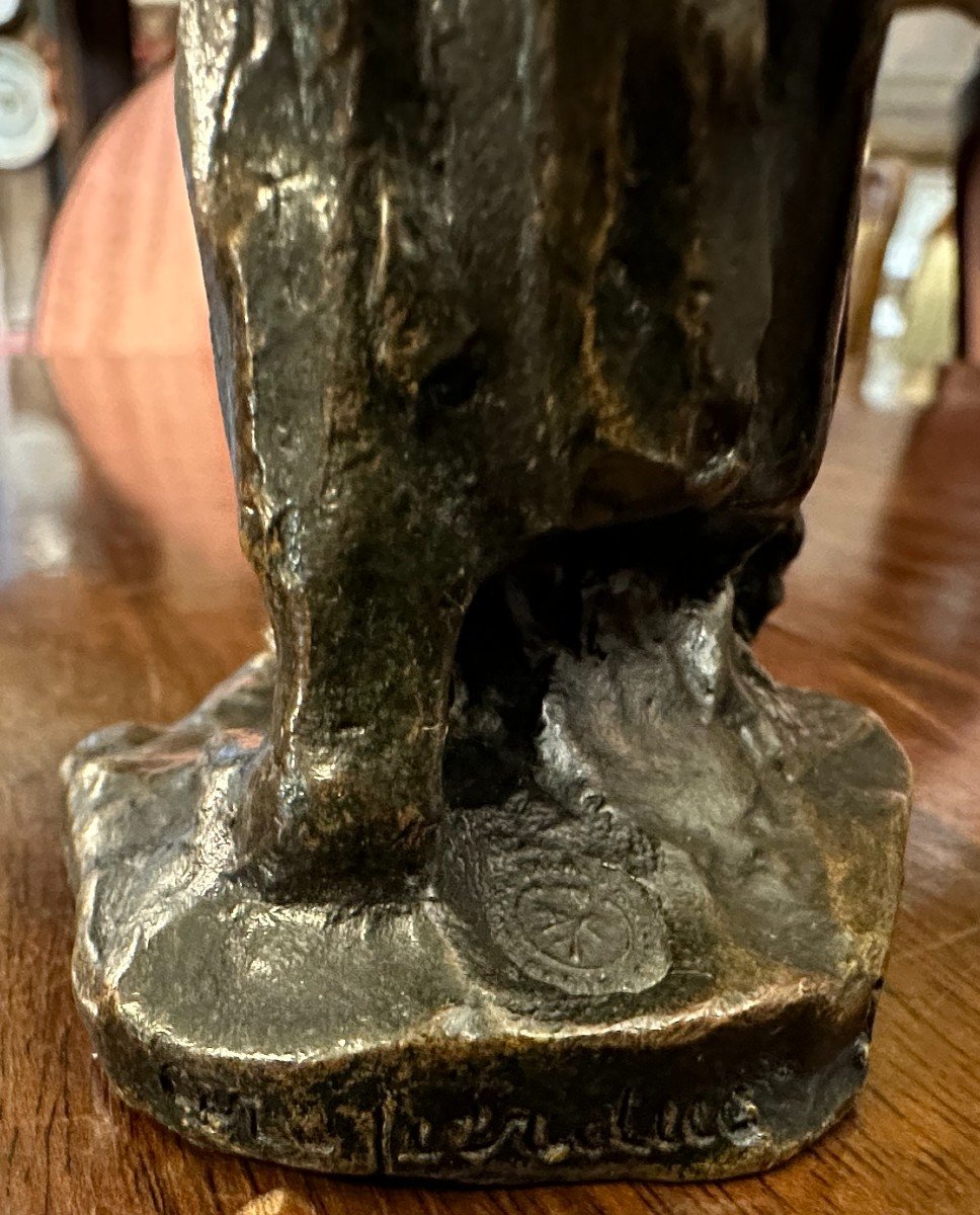 Bronze La Glaneuse Aux Epis By Aimé- Jules Dalou Susse Founders 19th Century-photo-5
