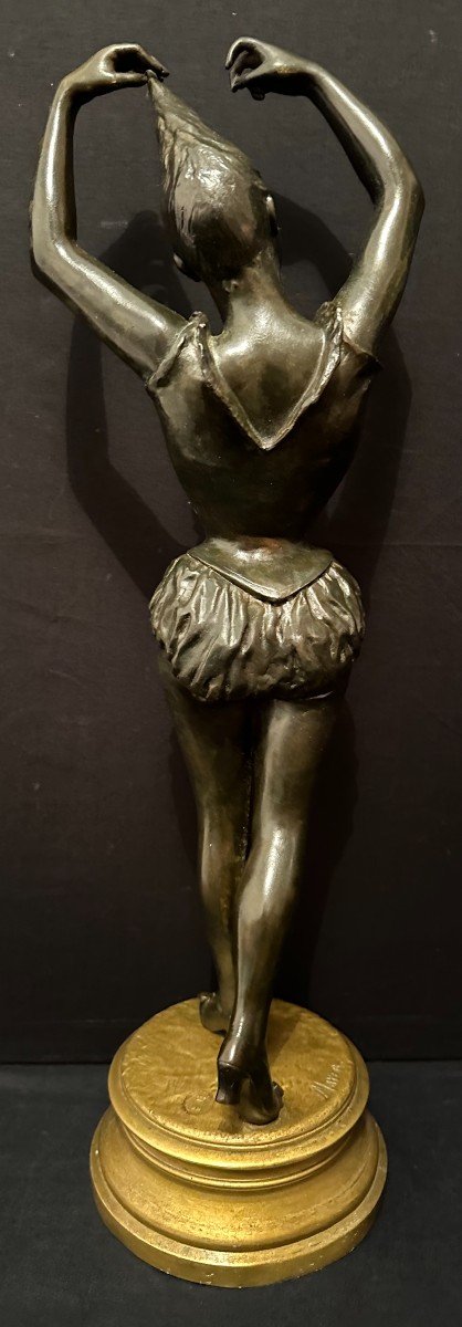 Bronze Femme Du Cirque Suzette Par Nicolas Meyer Fin  XIXème-photo-2