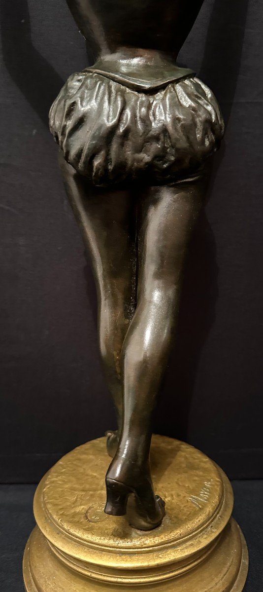Bronze Femme Du Cirque Suzette Par Nicolas Meyer Fin  XIXème-photo-4
