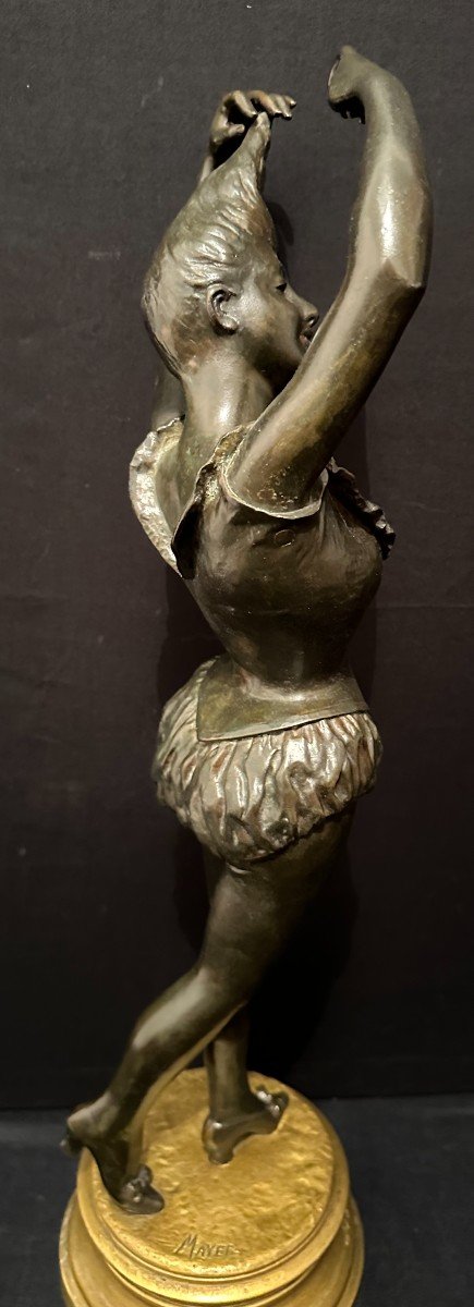 Bronze Femme Du Cirque Suzette Par Nicolas Meyer Fin  XIXème-photo-5