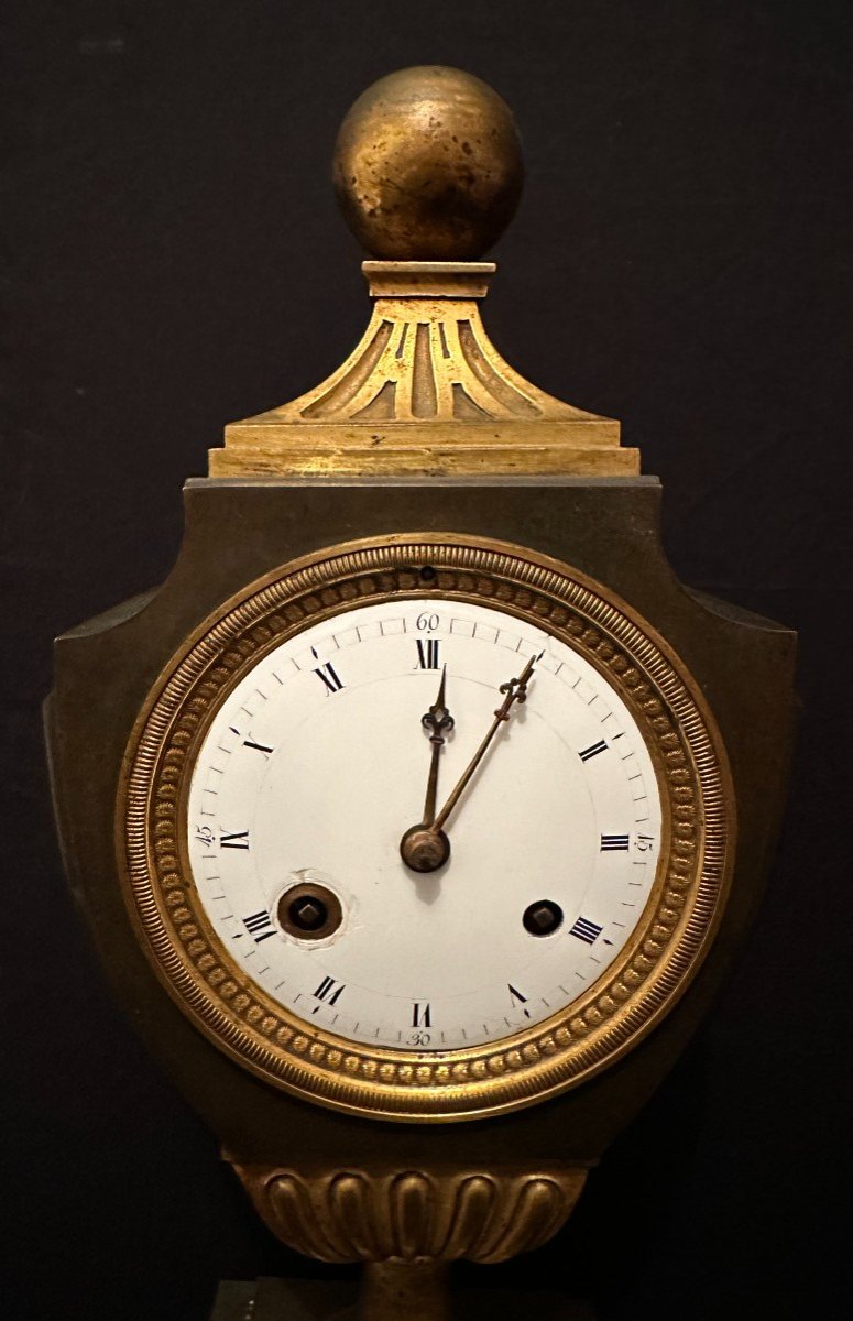 Pendule Urne En Bronze Époque Empire Début XIXème-photo-2