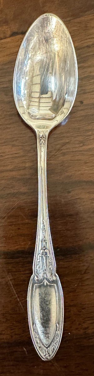Ercuis Silver Plated  Metal Cutlery Set Empire Model 49 Pieces-photo-7