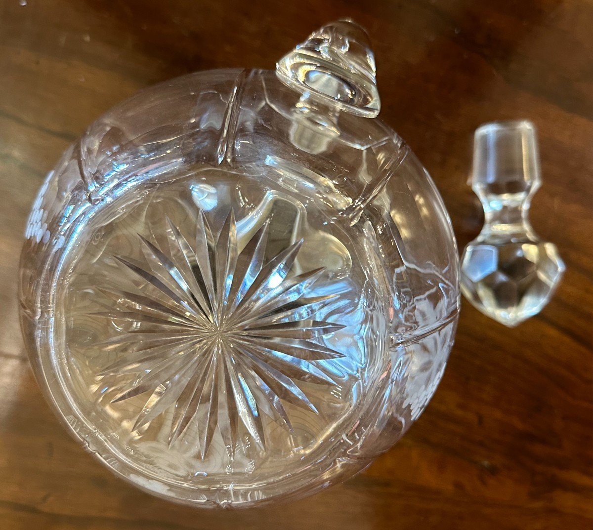 Crystal And Silver Wine Carafe Ewer Goldsmith Levert & Cie Res Non Verba-photo-6