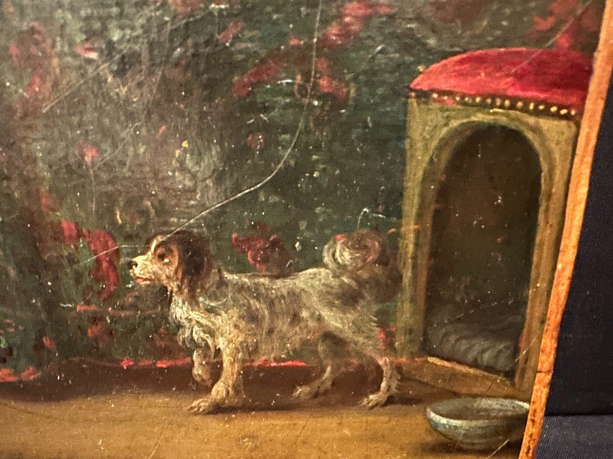 Painting Young Sleeping Woman Late 18th Century-photo-4