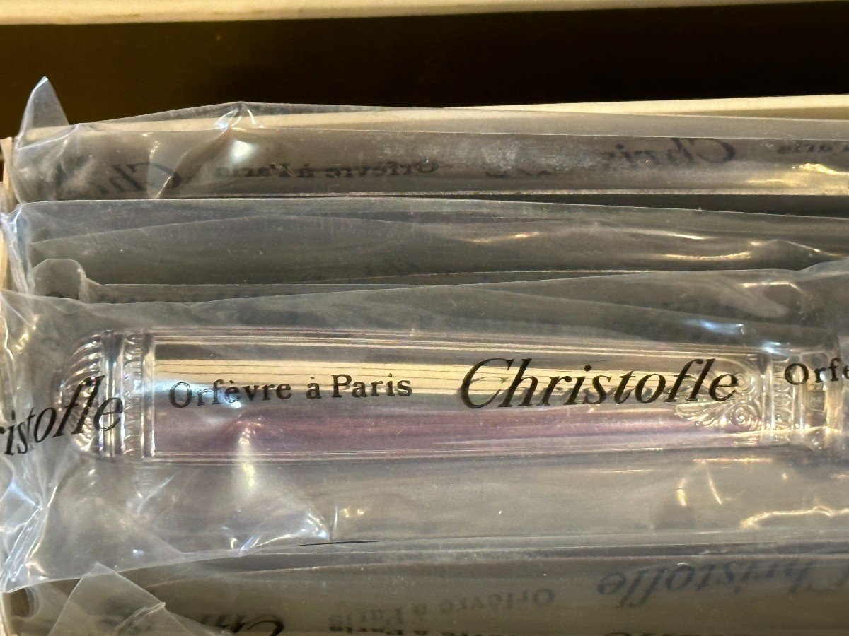 Christofle Modèle  Malmaison Empire  Ménagère 146 Pièces Neuve Sous Blister-photo-7