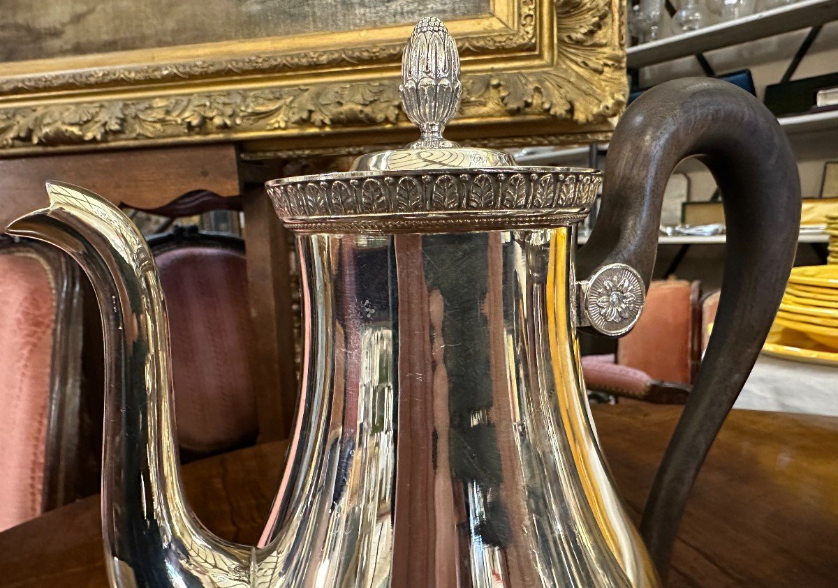 Christofle Empire Style Tea And Coffee Service Malmaison Model-photo-2
