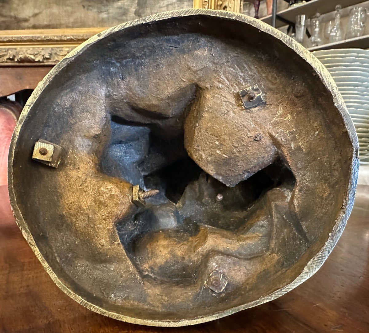 Bronze Sculpture Allegory Of Time Revealing The Truth And Overcoming Ignorance 19th Century-photo-8