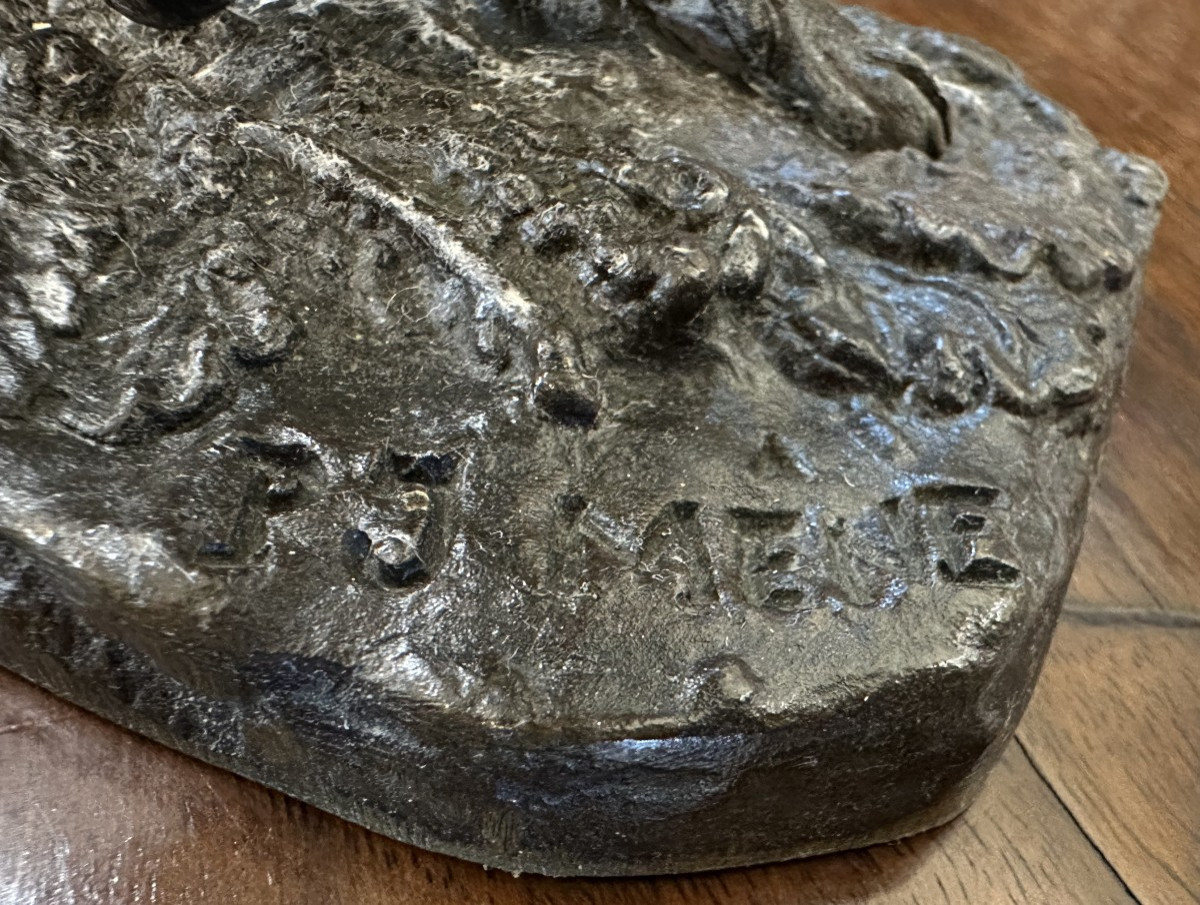 Small Bronze Sculpture Of A Pointing Hunting Dog By Pierre-jules Mêne, 19th Century-photo-7