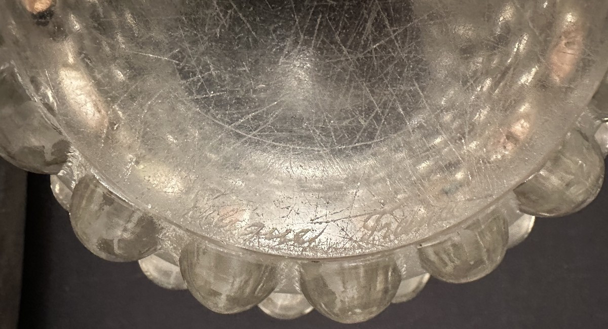 Lalique Vase Art Déco  Modèle Mossi -photo-8