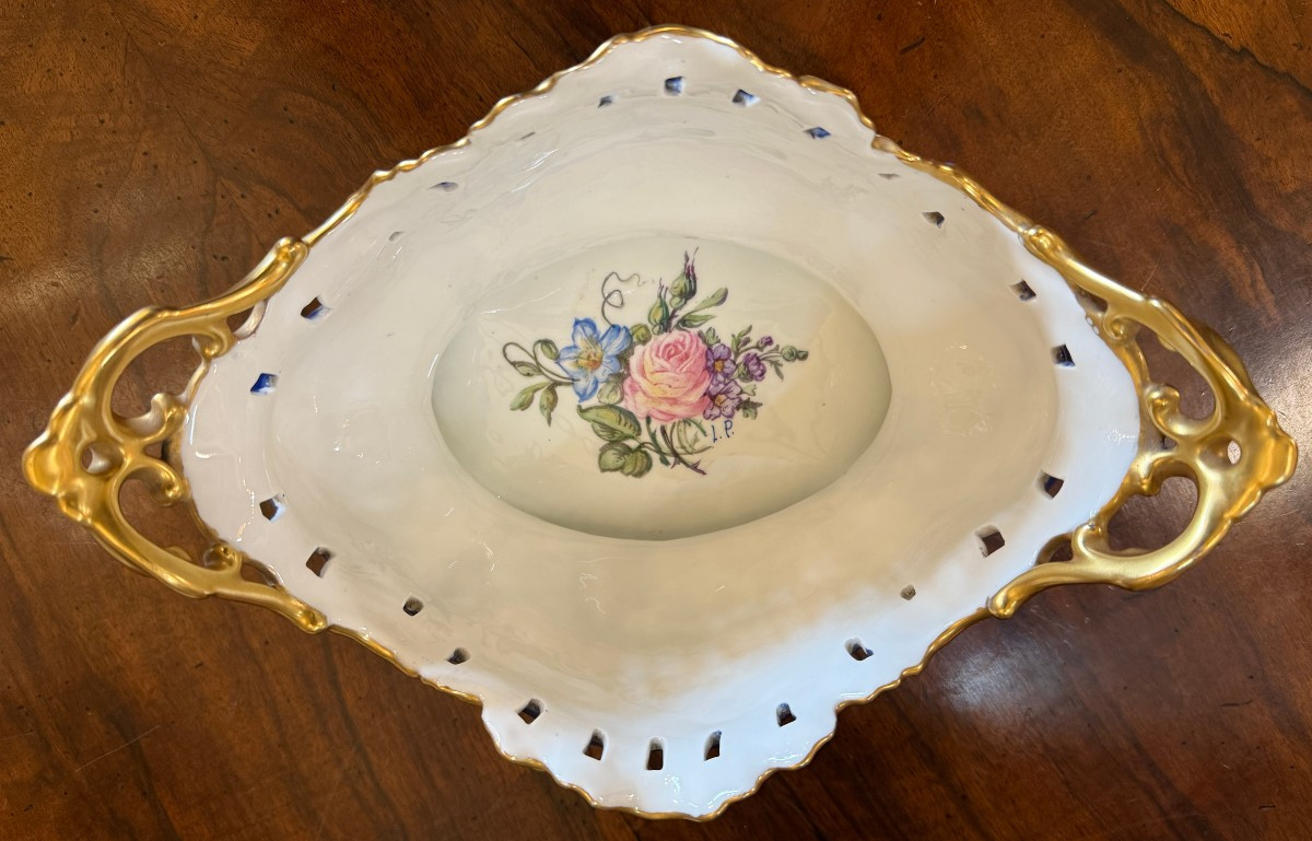 Louis XV Porcelain Set By L Pichon In Limoges, 20th Century-photo-7