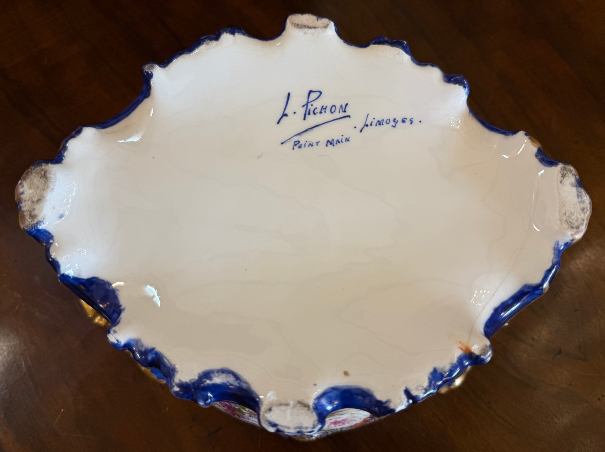 Louis XV Porcelain Set By L Pichon In Limoges, 20th Century-photo-8