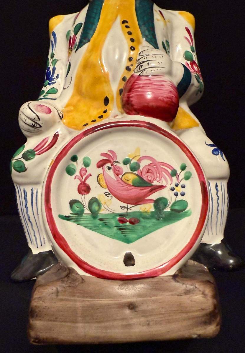 Jacquot Pot Pitcher In Saint Clément Earthenware, 19th Century-photo-4