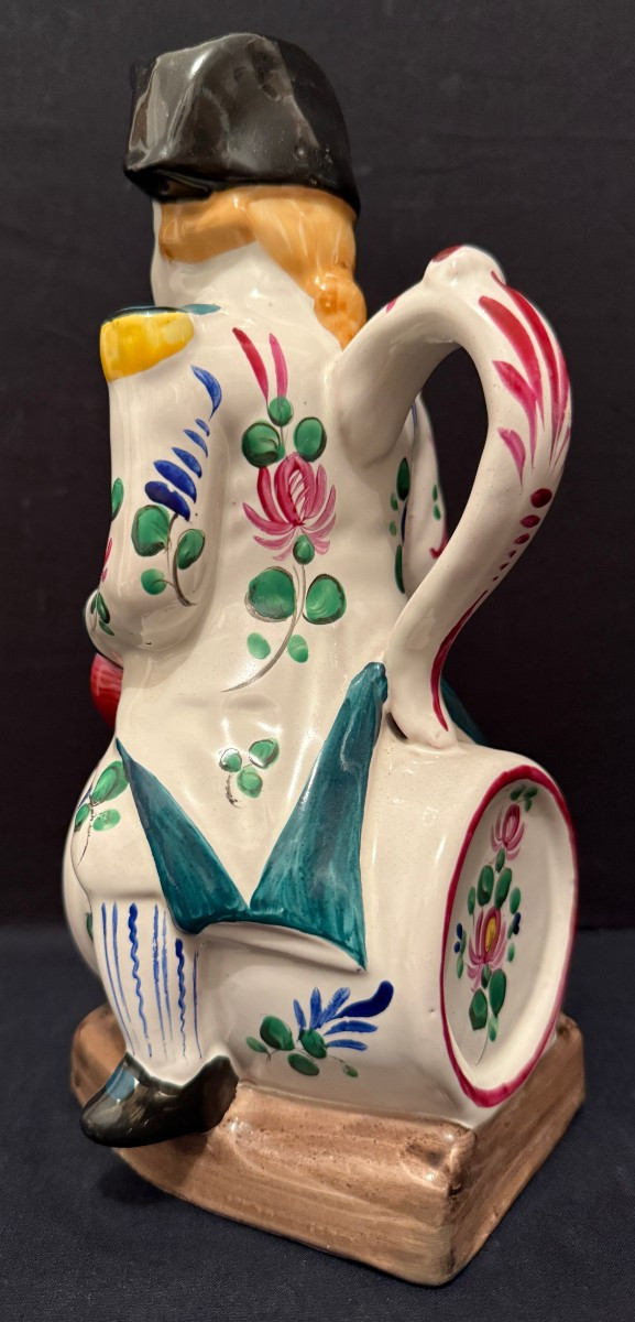 Jacquot Pot Pitcher In Saint Clément Earthenware, 19th Century-photo-5