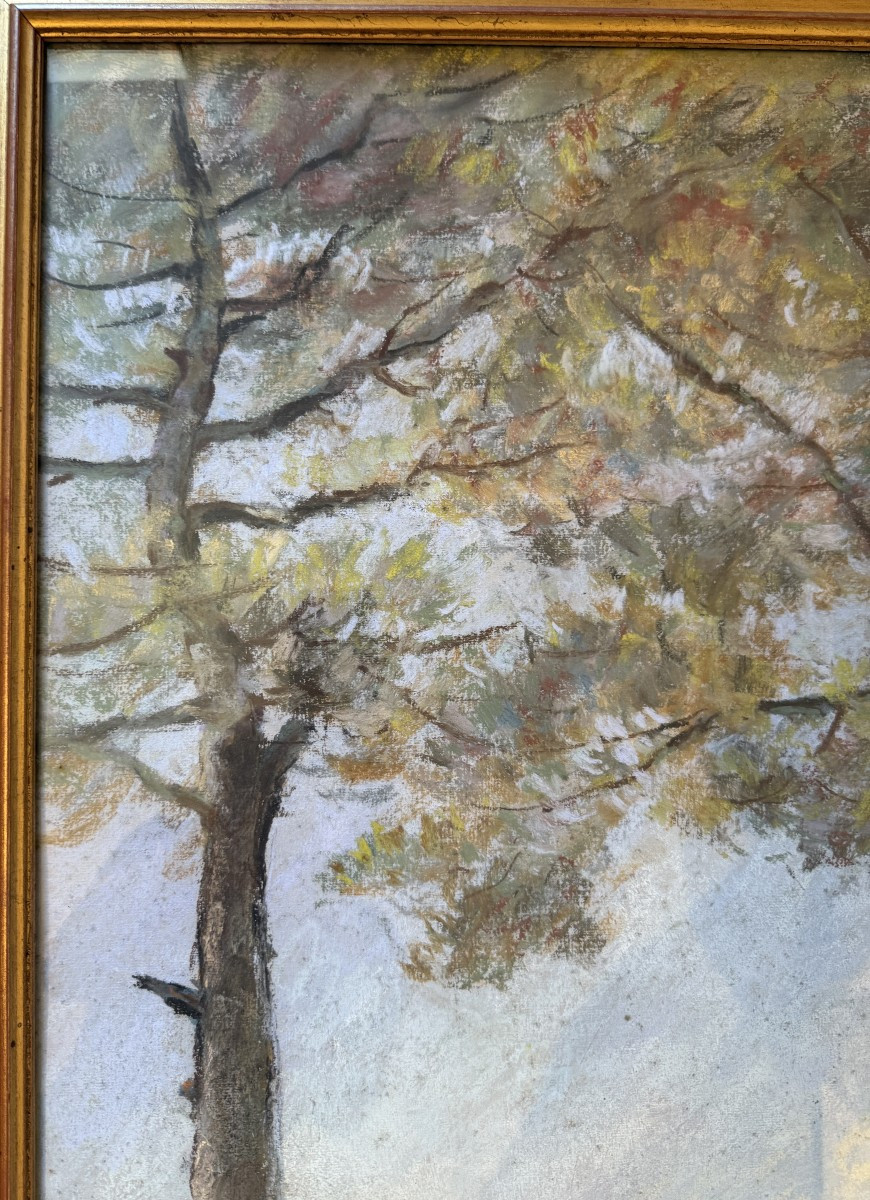 Very Large Pastel Of The Wild Coast Royan  By Camille Mériot In Rochefort-photo-3