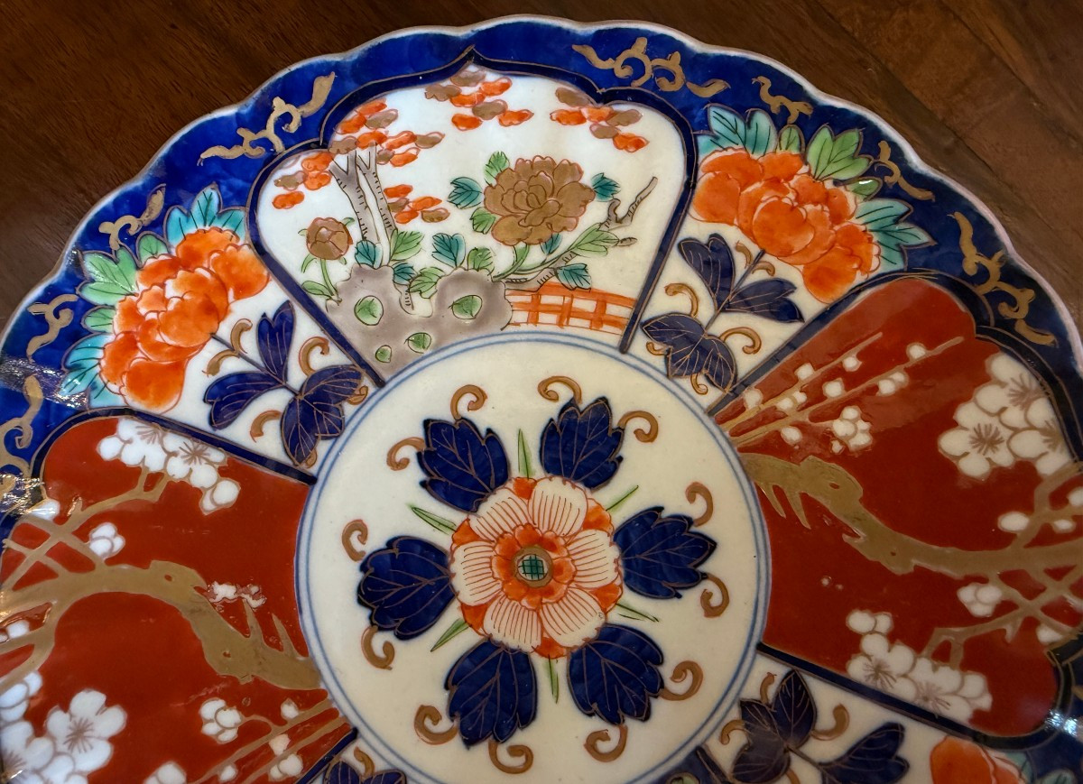 Pair Of Imari Porcelain Plates From The Arita Kilns, Karansha Brand, Japan, Meiji Period, Late 19th Century-photo-4