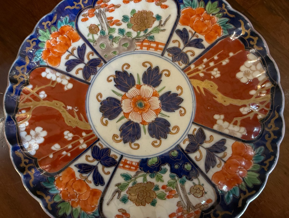 Pair Of Imari Porcelain Plates From The Arita Kilns, Karansha Brand, Japan, Meiji Period, Late 19th Century-photo-1