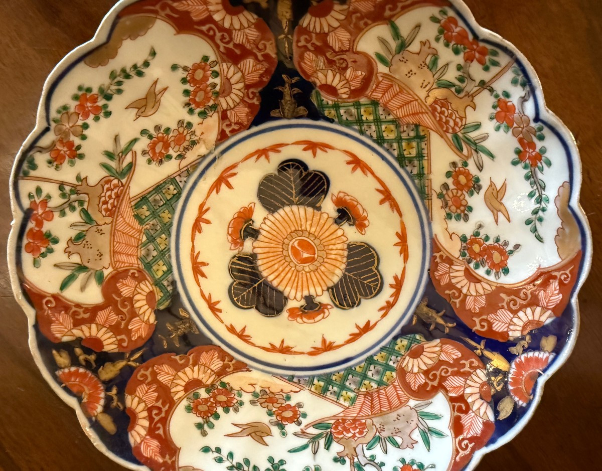 Pair Of Imari Porcelain Plates From The Arita Kilns In Japan, Meiji Period, Late 19th Century-photo-4