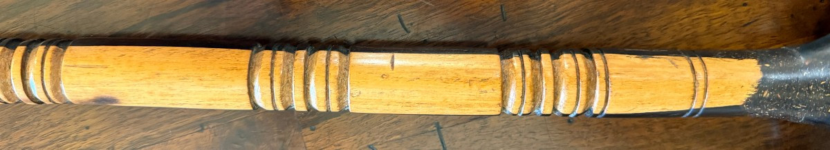 Captain's Cane In Guaiac Wood, 19th Century Port Work-photo-6