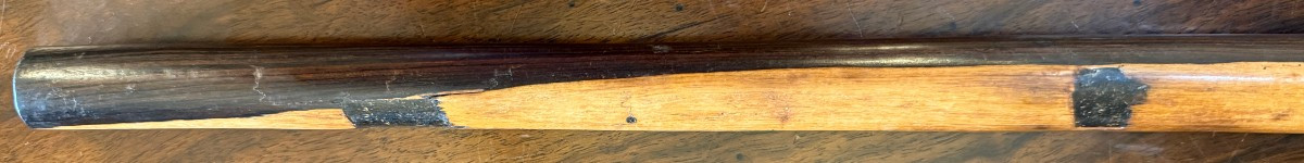 Captain's Cane In Guaiac Wood, 19th Century Port Work-photo-8
