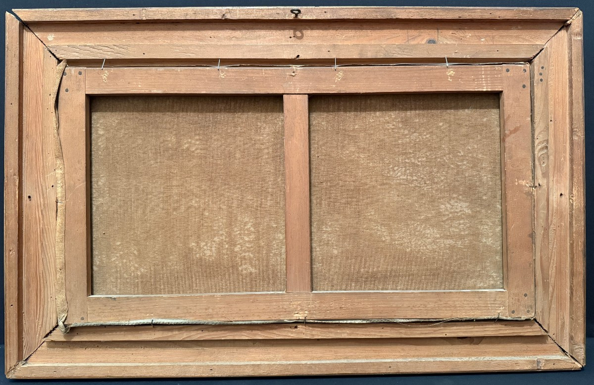 Tableau fermière et son troupeau par Malteau  XIXème-photo-6