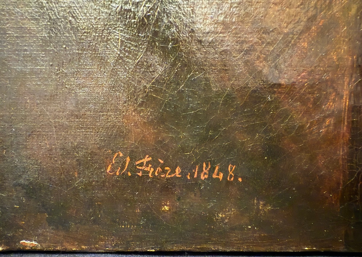 édouard Frère Painting Child Playing The Violin 1848-photo-7