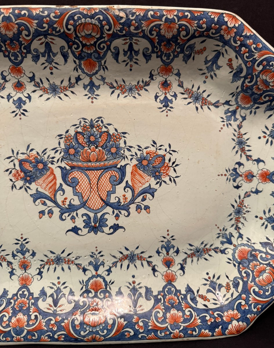 Rouen Earthenware Basket From The 18th Century-photo-4
