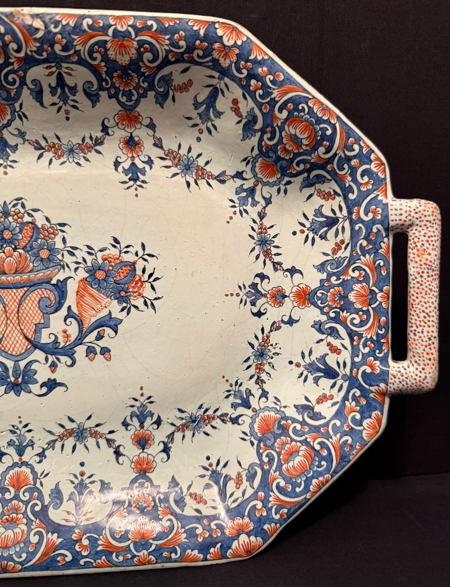 Rouen Earthenware Basket From The 18th Century-photo-1