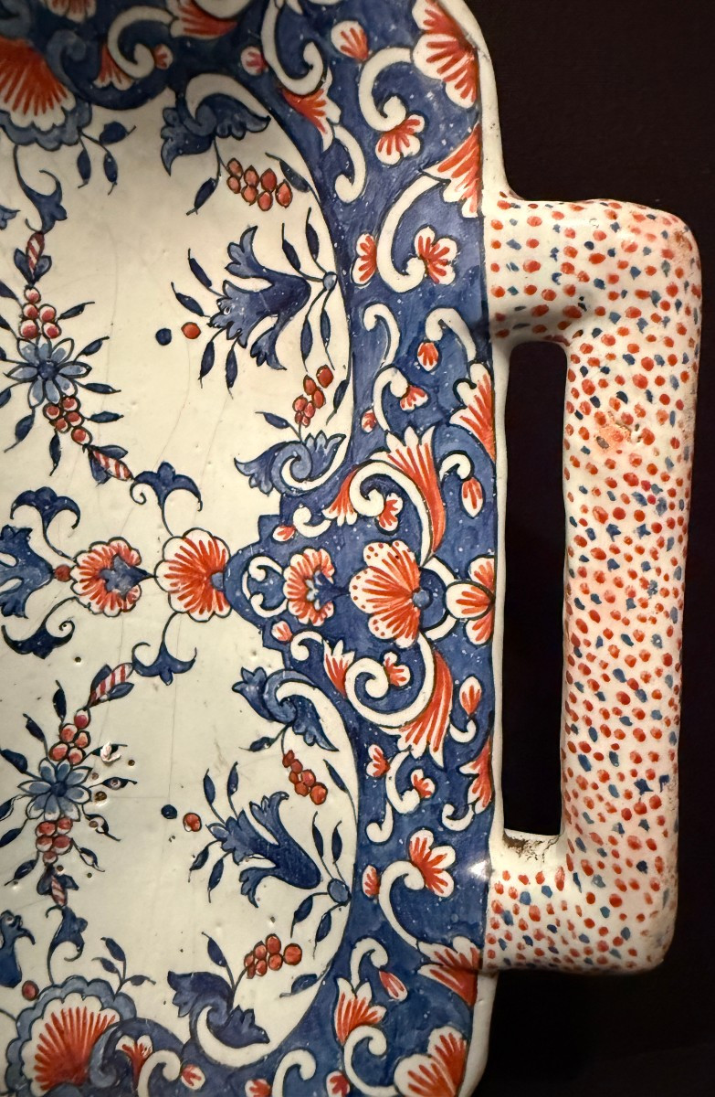 Rouen Earthenware Basket From The 18th Century-photo-4