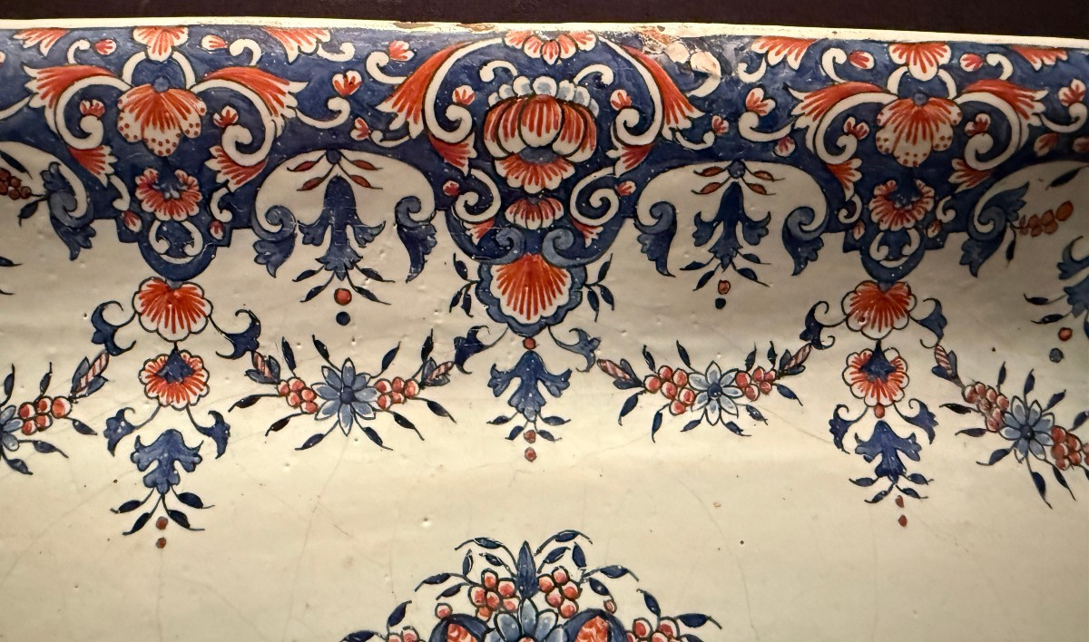 Rouen Earthenware Basket From The 18th Century-photo-5