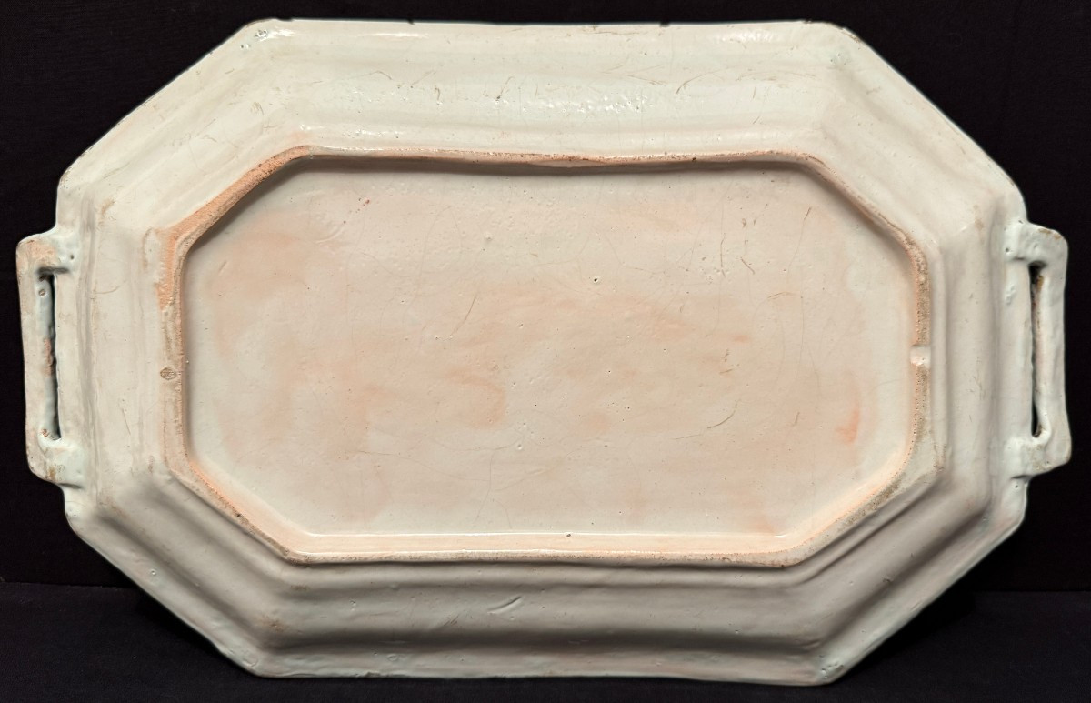 Rouen Earthenware Basket From The 18th Century-photo-7