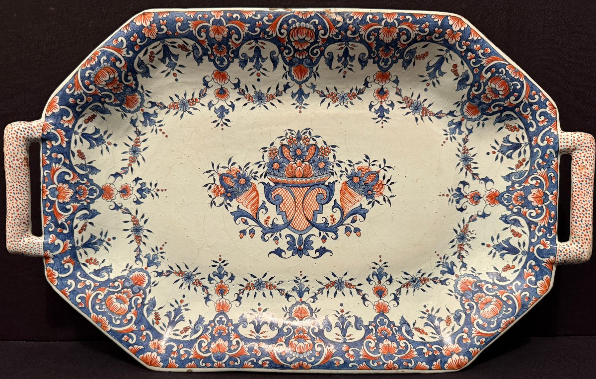Rouen Earthenware Basket From The 18th Century