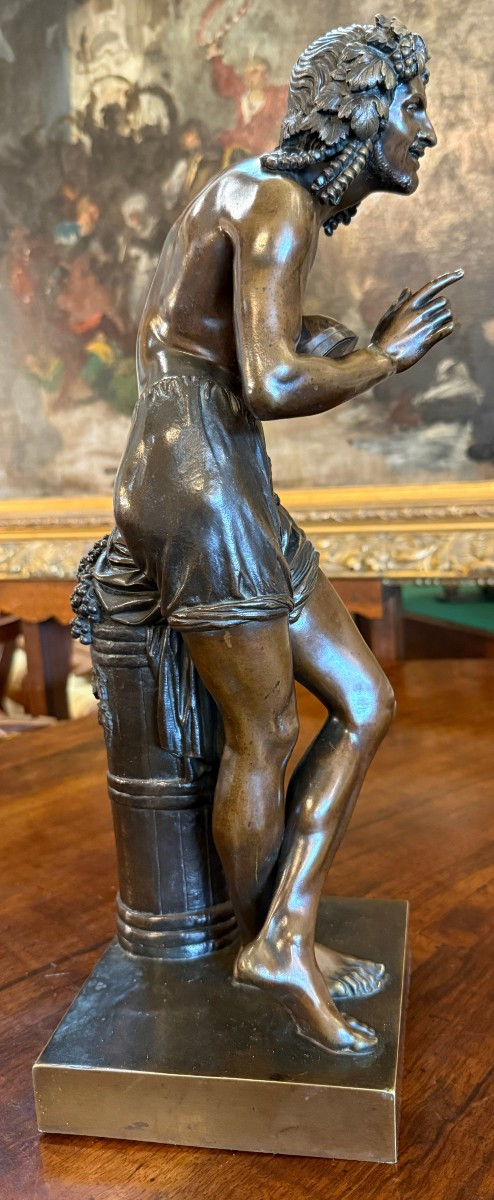 Sculpture bronze l' Improvisateur napolitain par Francisque Duret fonte de Delafontaine  XIXème-photo-5